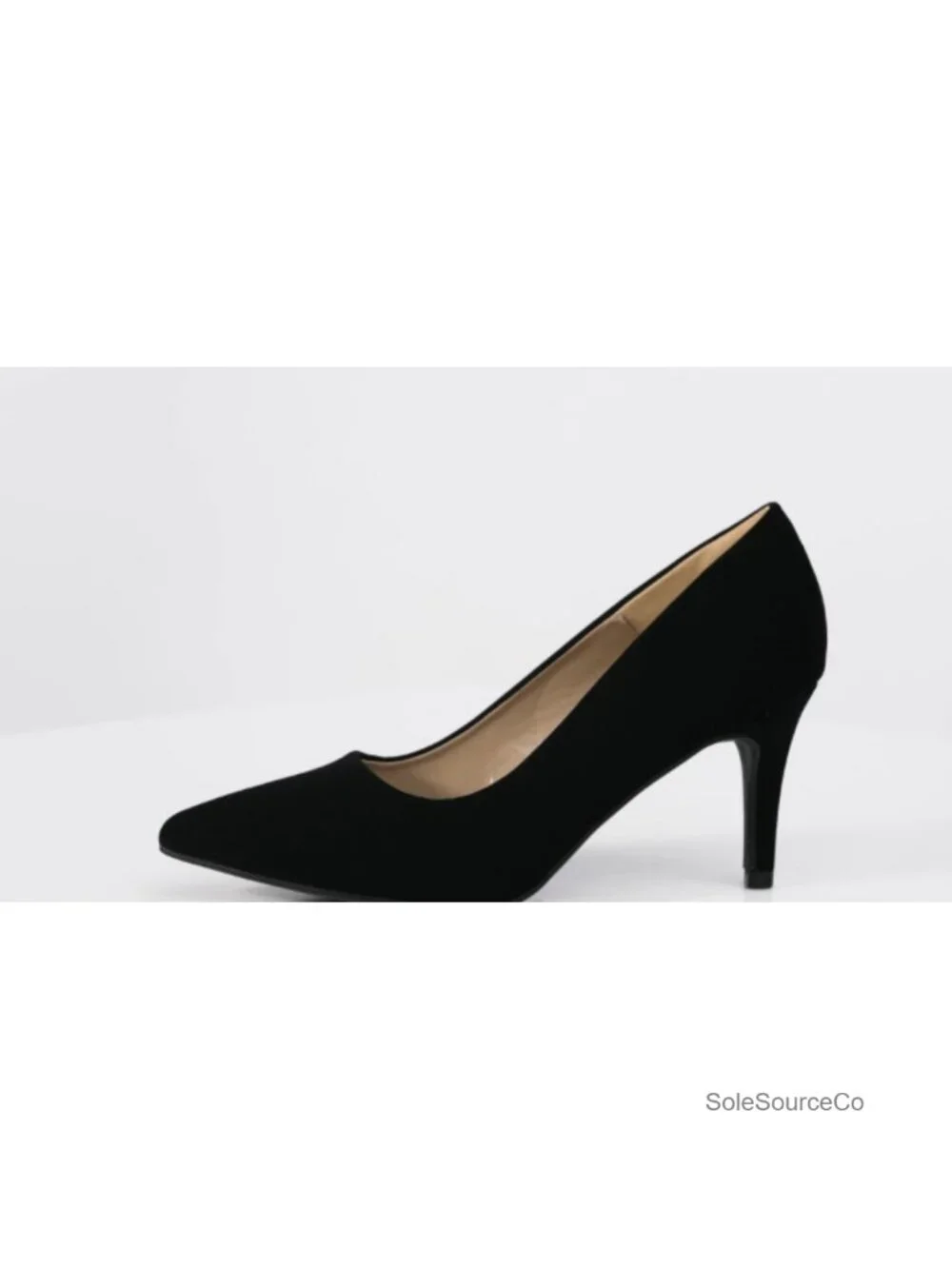 Faux Leather Stiletto Heel Pumps Pointed Toe Dress Shoes for Women